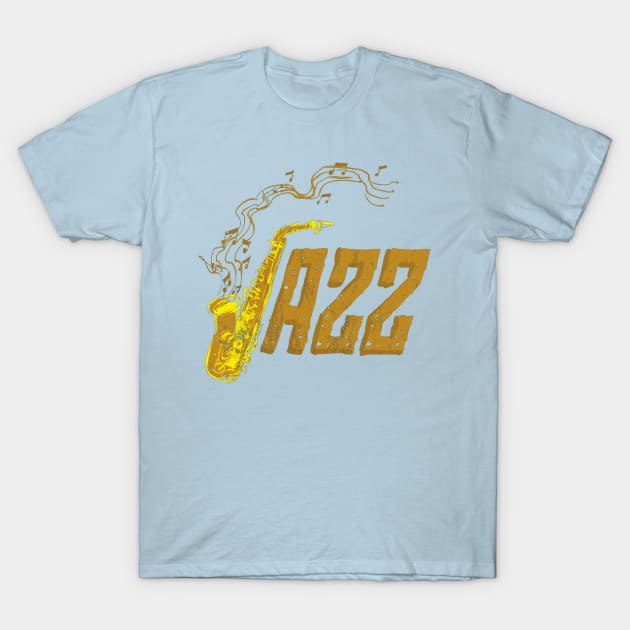 Saxophone Day Jazz Music Band Orchestra Jam Session T-Shirt by tanambos